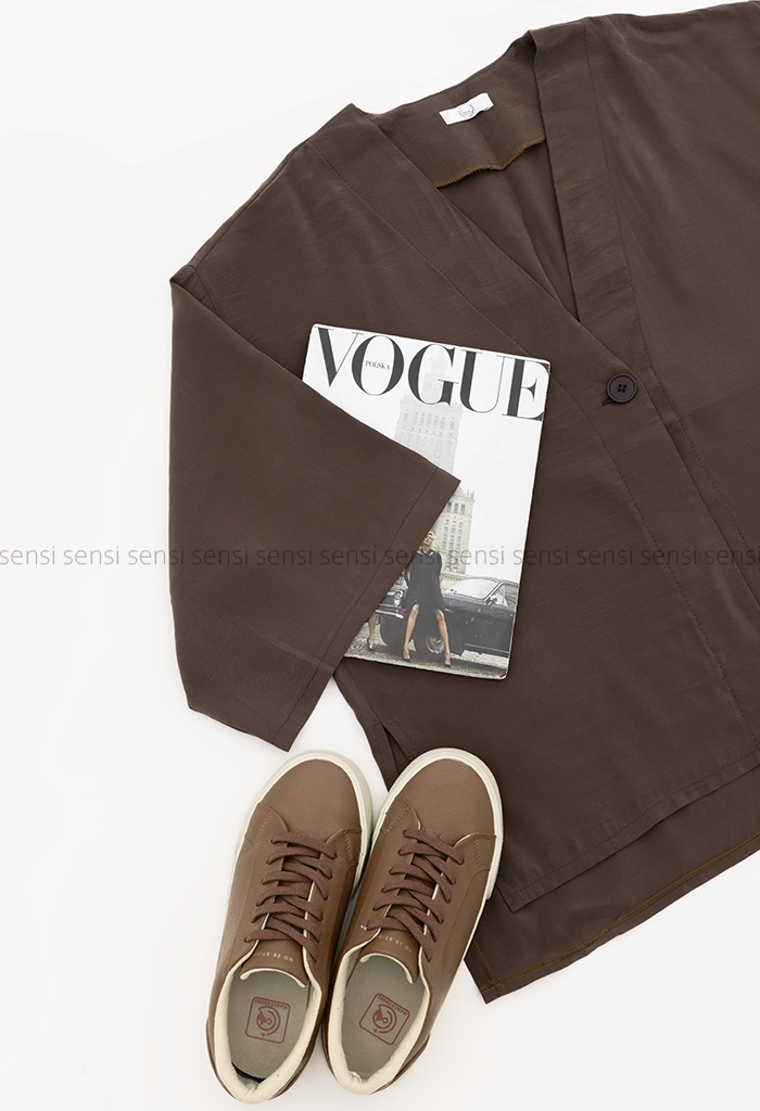 شومیز بغل چاک پری مودال کد1005347